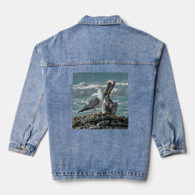Le Pélican et sa Mouette ! Veste Denim (Verso)