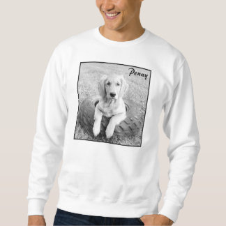 Le penny blanc dans le sweatshirt de pneu