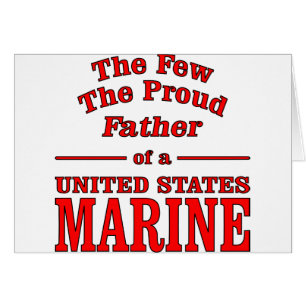 Le père fier d'une marine des Etats-Unis