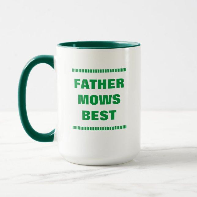 Le Père Mows Meilleur Café Mug (Gauche)