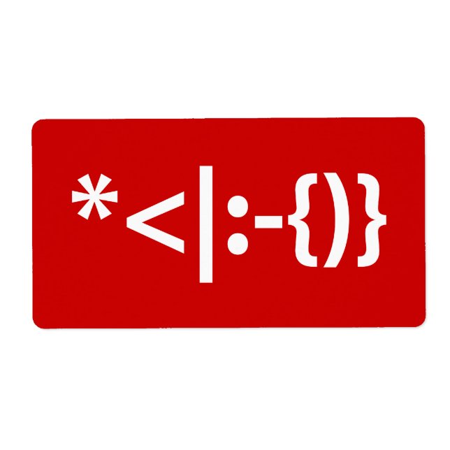 Le Père Noël avec la barbe Émoticon de Noël (Devant)