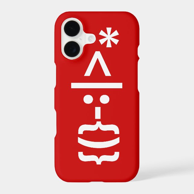 Le Père Noël avec la barbe Émoticon de Noël (Verso)