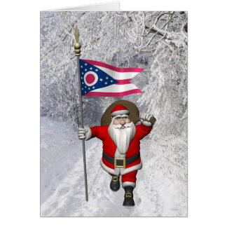 Le Père Noël Avec L'Enseigne De L'Ohio