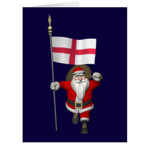Le Père Noël Avec L'Ensigne D'Angleterre