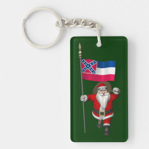 Le Père Noël Avec L'Ensigne Du Mississippi