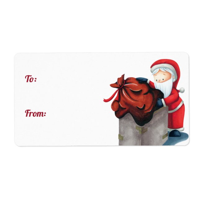Le Père Noël entre dans le cadeau de Noël de Chimn (Devant)