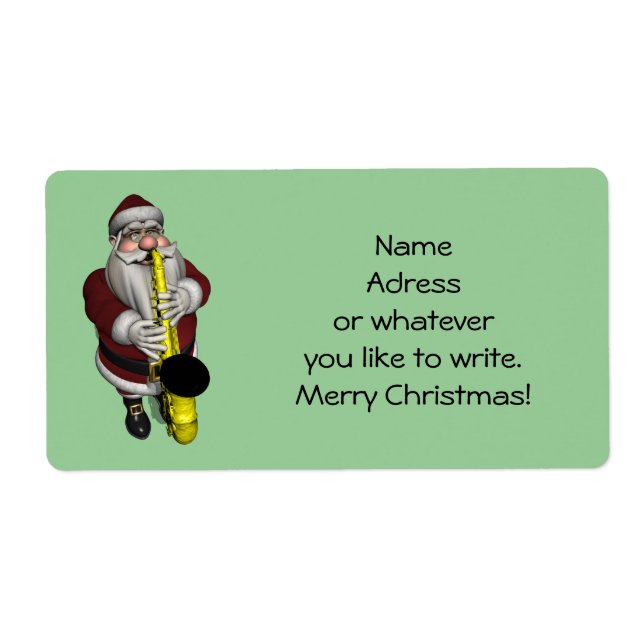 Le Père Noël joue du saxophone (Devant)