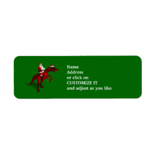 Le Père Noël Monte Un Dinosaure