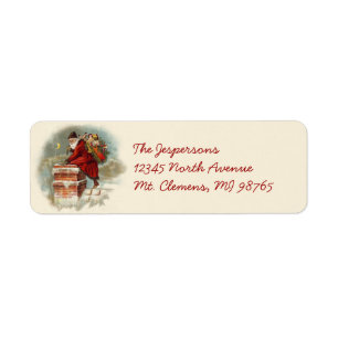 Le père noël vintage à Noël de cheminée