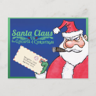 Le Père Noël Vs Les Fantômes de Noël Carte postale