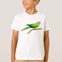 Le perroquet de quaker badine le T-shirt