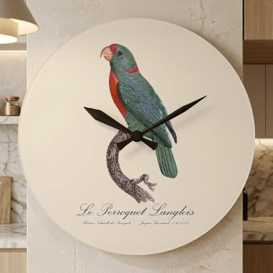 Le Perroquet Langlois  Large Clock