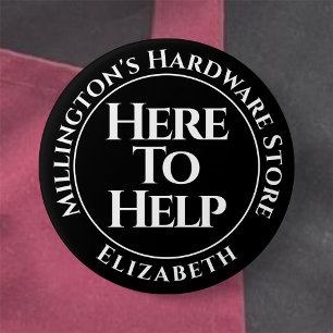 Le personnel du magasin ici pour aider Badge Bouto