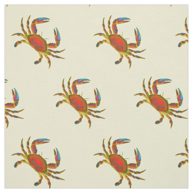 Le petit chesapeake rouge marche en crabe le tissu (Échantillon)