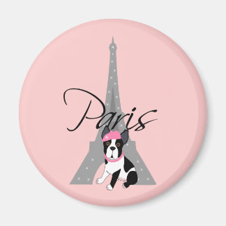 Le petit chien à Paris Magnet