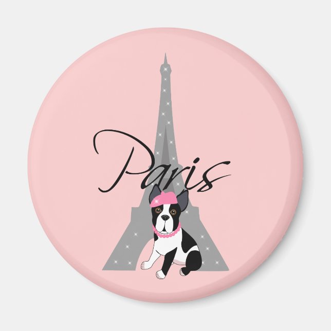 Le petit chien à Paris Magnet (Front)
