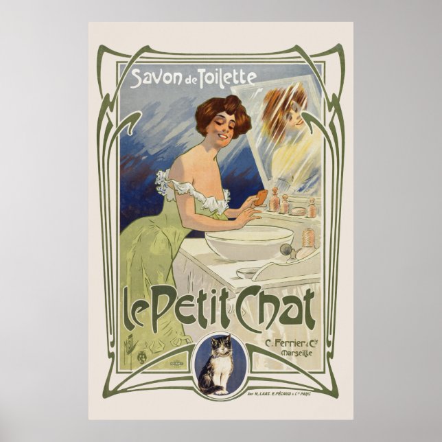 Le Petit Conversation France Poster vintage 1899 (Devant)