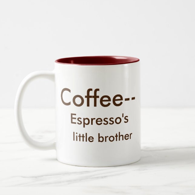 Le petit frère du café express tasse à deux tons (Gauche)