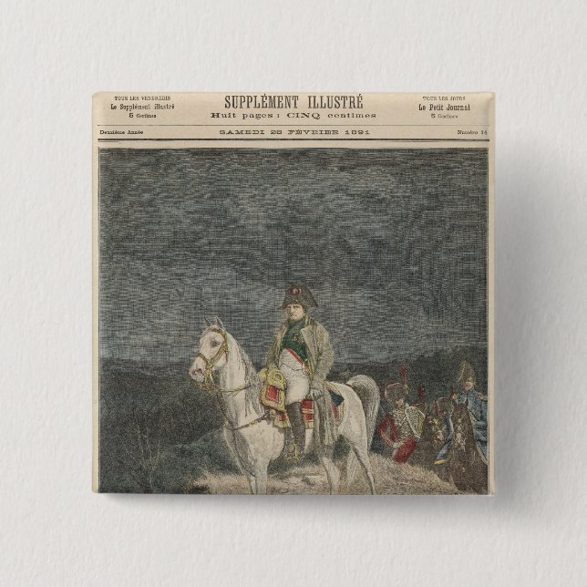 Le Petit Journal 2 Inch Square Button (Front)