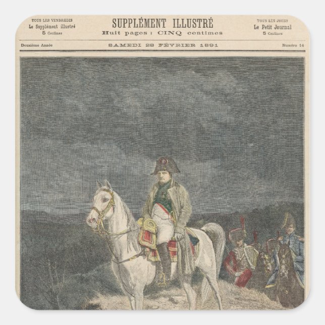 Le Petit Journal Square Sticker (Front)