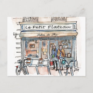 LE PETIT PLATEAU Paris Invitation Postcard