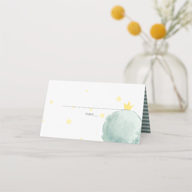 Le Petit Prince | Baby Shower Place Card (Front)