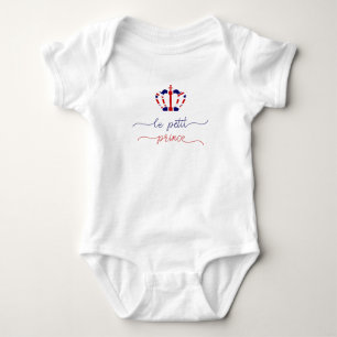 Le petit prince   Union Jack Crown Cute Baby Bodysuit