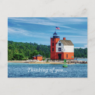 Le Phare De Round Island Penser À Votre Carte Post