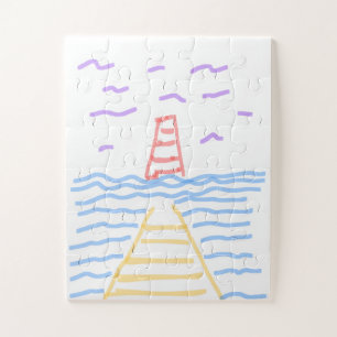 Le phare et le puzzle de la jetée