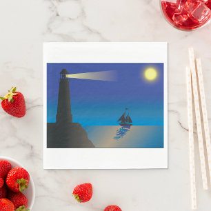 Le Phare Et Les Serviettes En Papier Lune