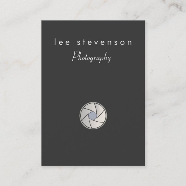 Le photographe Chubby Carte de visite (Devant)