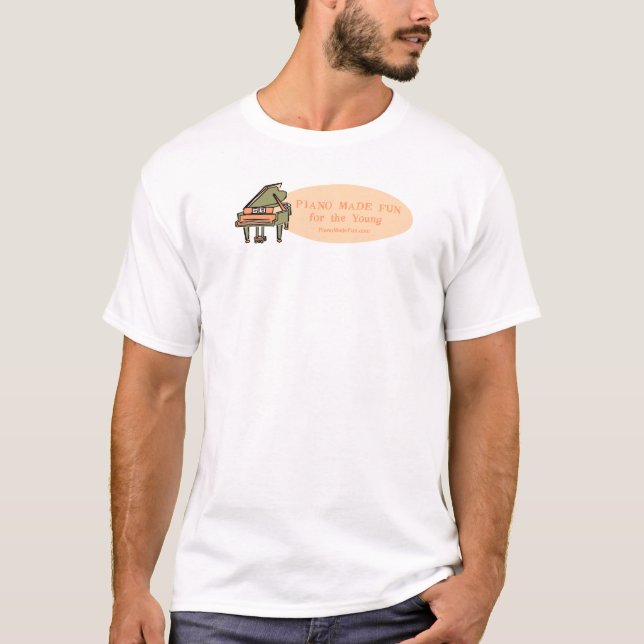 Le piano a fait le T-shirt d'amusement (Devant)