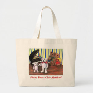 Le piano soutient le sac fourre-tout à musique de