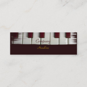Le piano verrouille le carte de visite