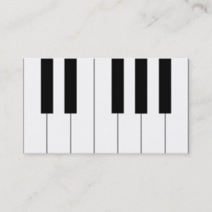 Le piano verrouille le carte de visite