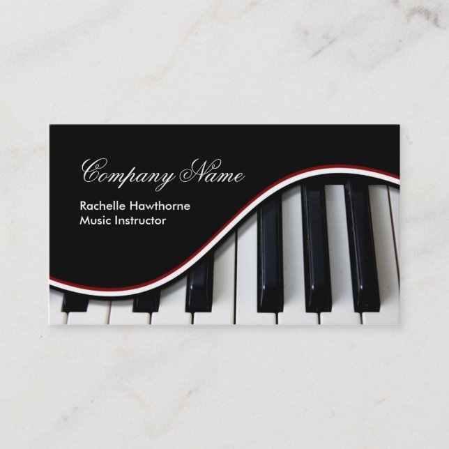 Le piano verrouille le rouge de ~ de cartes (Devant)