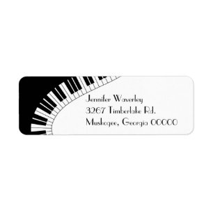 Le piano verrouille l'étiquette de adresse de