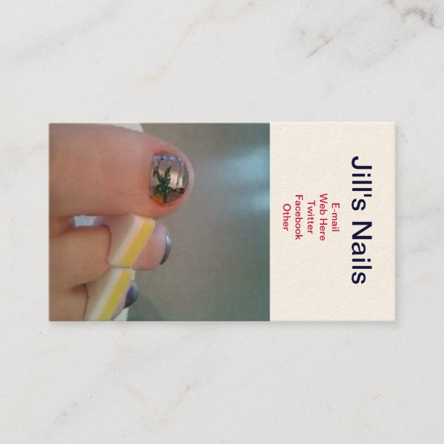 Le pied cloue le carte de visite (Devant)