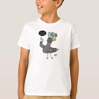 Le Pigeon Je suis un artiste Enfants T-shirt blanc