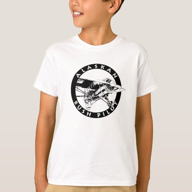 Le pilote de Bush d'Alaska badine le T-shirt (Devant)