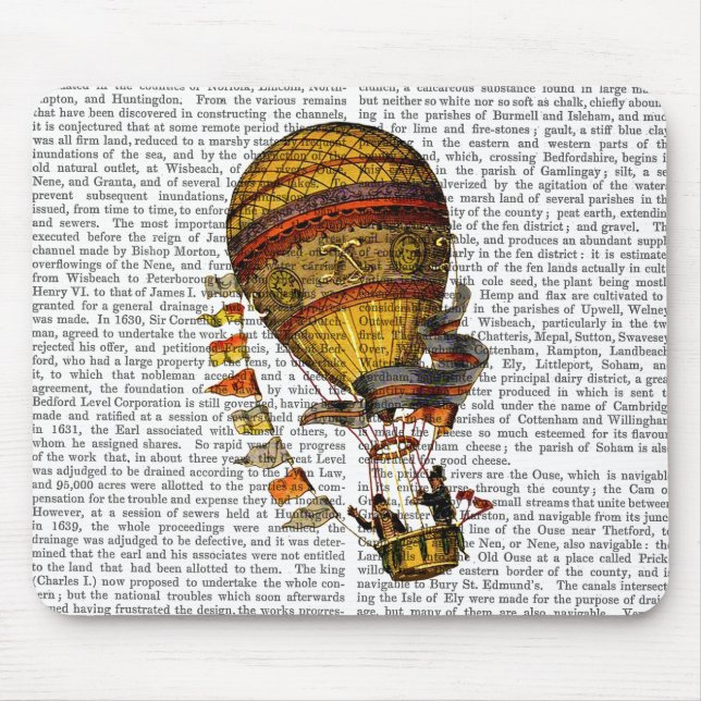 Le Pilote Hot Air Balloon Mouse Pad (Front)