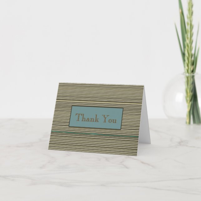 Le Pin barre la carte de note de Merci d'affaires (Devant)