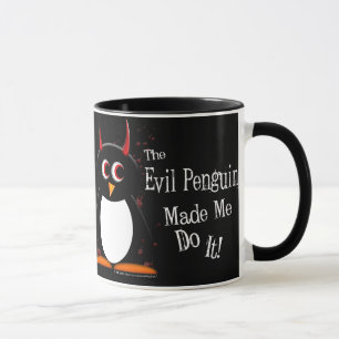Le pingouin mauvais m'a fait la tasse foncée