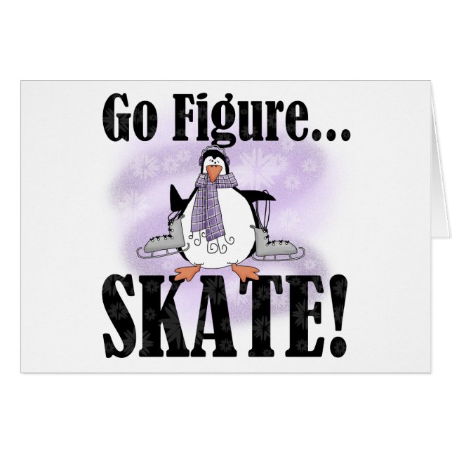 Le pingouin vont figure patin (Devant horizontal)