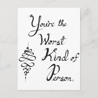 Le pire type de carte postale