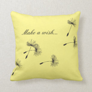 Le pissenlit font un coussin de couleur customisé