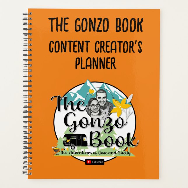 Le planificateur Gonzo Book Content Creator (Devant)