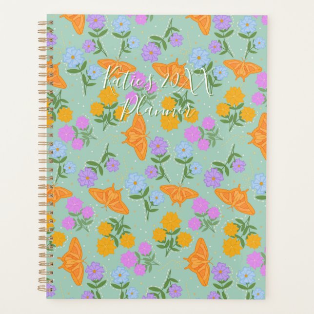 Le planificateur Motif du jardin des papillons (Devant)