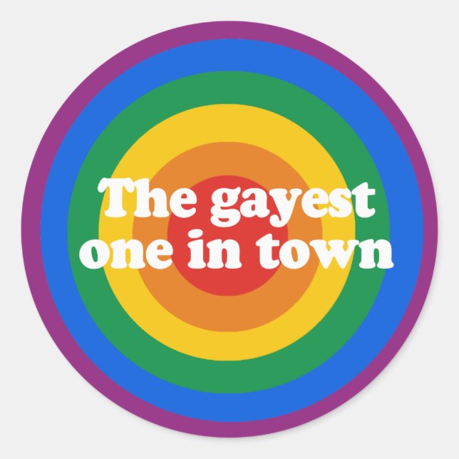 Le plus gay de la ville Bumper Sticker (Devant)