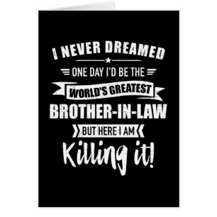 Le plus grand beau-frère du monde de belle-soeur